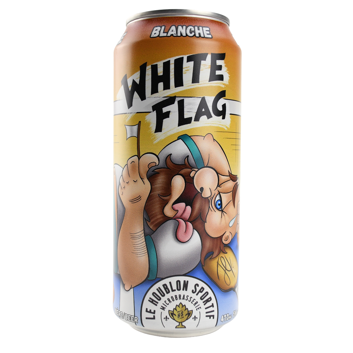 La White Flag - Bière blanche Photo de la bière la White Flag. Bière blanche brassée par le Houblon sportif.